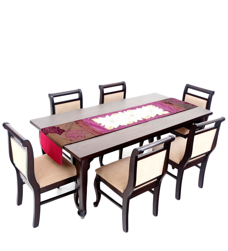 Buy Sally Six Seater Dining Set (1 T + 6 C) by Looking Good Furniture