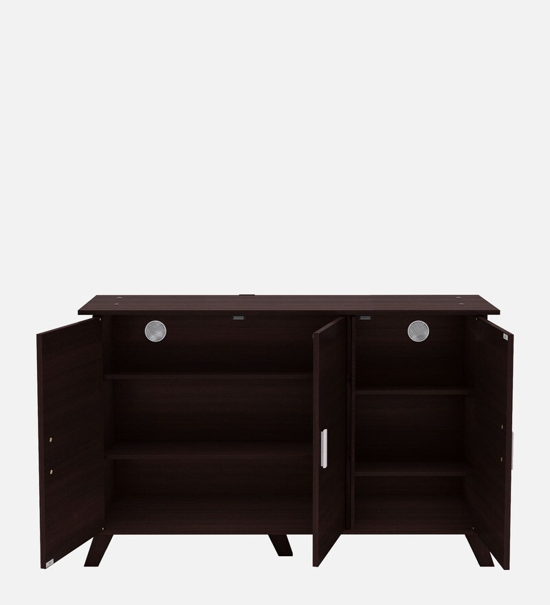 Buy Sayuri 3 Door Shoe in Wenge Finish By Mintwud Online Shoe