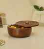 Saaj Brown Wooden Casserole