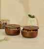 Saaj Brown Wooden Casserole