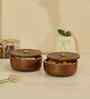 Saaj Roti Box Wooden Casserole