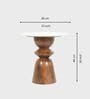 Saaya Side Table In Brown Finish