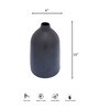 Sable Bud Black Ceramic Table Vase