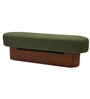 Sablon Fabric Bench In Olive Colour