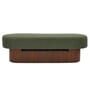 Sablon Fabric Bench In Olive Colour
