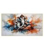 Sacred Blessings Lord Ganesh Multicolour Canvas Art Print
