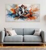 Sacred Blessings Lord Ganesh Multicolour Canvas Art Print