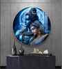 Sacred Perfection Shiv Shakti Acrylic Round Wall Art