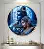 Sacred Perfection Shiv Shakti Acrylic Round Wall Art