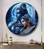Sacred Perfection Shiv Shakti Acrylic Round Wall Art