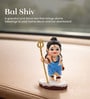 Blue Sacred Polyresin Lord Shiva idol