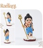 Blue Sacred Polyresin Lord Shiva idol