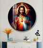 Sacred Presence Of Jesus Acrylic Round Wall Art