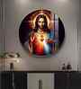 Sacred Presence Of Jesus Acrylic Round Wall Art
