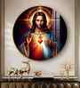 Sacred Presence Of Jesus Acrylic Round Wall Art