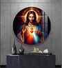 Sacred Presence Of Jesus Acrylic Round Wall Art