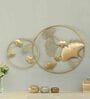 Sadh Ginko Multicolour Iron Wall Art