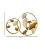 Sadh Ginko Multicolour Iron Wall Art
