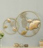 Iron Framed Ginko Leaf Wall Art In Gold