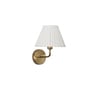 Sadie Shine Brass Metal Finish Wall Light With Pleated Shade