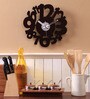 Brown Engineered Wood Analog Wall Clock