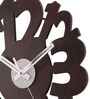 Brown Engineered Wood Analog Wall Clock