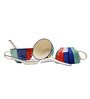Saffron Indigo Delight Ceramic Bowl Set of 3(300ml Each)