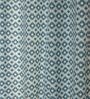 Safi Blue Cotton 230 GSM  Geometric 9 Feet Room Darkening Eyelet Long Door Curtains (2 Pc)