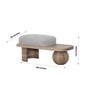 Saga Boucle Ottoman in Brown Colour