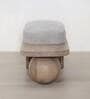 Saga Boucle Ottoman in Brown Colour