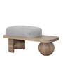 Saga Boucle Ottoman in Brown Colour