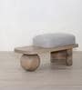 Saga Boucle Ottoman in Brown Colour