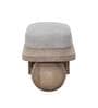 Saga Boucle Ottoman in Brown Colour