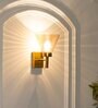 Sagara Single Arm Wall Light in Brass Finish