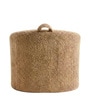 Sage Textured Organic Kids Lounge Chair In Brown Colour