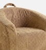 Sage Textured Organic Kids Lounge Chair In Brown Colour