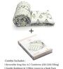 Sage 4-Piece Combo Of Double Bed Cold Weather Comforter & Bedsheet Set