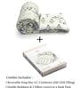 Sage Garden 4-Piece Combo Of Double Bed AC Comforter & Bedsheet Set