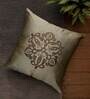 Sage Traditional Polyester Blend 16 x 16 Inches Cushion Cover