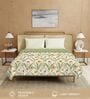 Sage Green Cotton Floral 150 GSM Single Bed AC Room Blanket