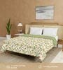 Sage Green Cotton Floral 150 GSM Single Bed AC Room Blanket