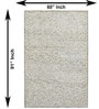 Green Traditional Wool And Cotton 5 X 8 Ft Hand Tufted Carpet