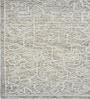 Green Traditional Wool And Cotton 5 X 8 Ft Hand Tufted Carpet