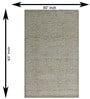 Sage Greens Geometric Wool And Cotton 8 X 5 Feet Hand Tufted Carpet
