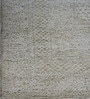 Sage Greens Geometric Wool And Cotton 8 X 5 Feet Hand Tufted Carpet