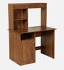 Sage Hutch Desk in Brown Matte Finish