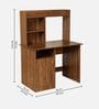 Sage Hutch Desk in Brown Matte Finish