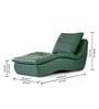 Sage Lounger In Deep Emerald Colour