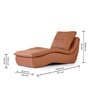 Sage Lounger In Desert Leather Colour