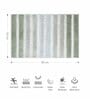 Sage Polyester 32X20 Inches Anti-Skid  Bath Mat